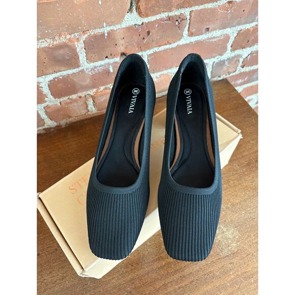 Vivaia Elegant Black Women's Heels - Picture 6 of 10